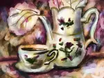 In an article about HINDZ, an illustration of a teapot and tea