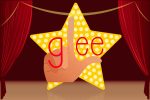 Illustration of the "Glee" show's logo