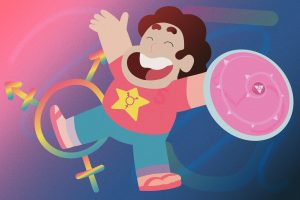 Illustration of Steven from Steven Universe smiling