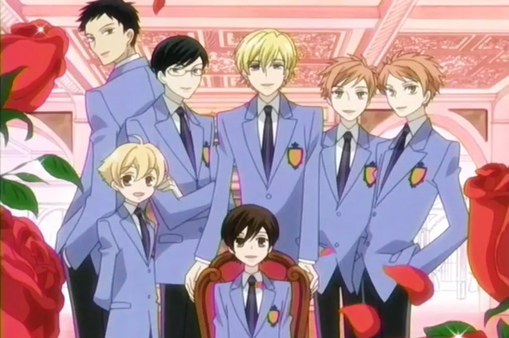 Ouran High School Host Club, a reverse harem anime.