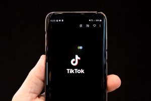 TikTok app on cellphone