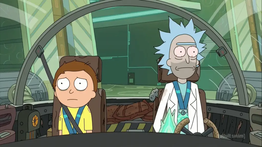 A screenshot of Rick in 'Rick and Morty'