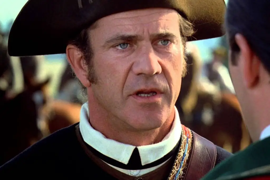 In article about historical drama, Mel Gibson in The Patriot