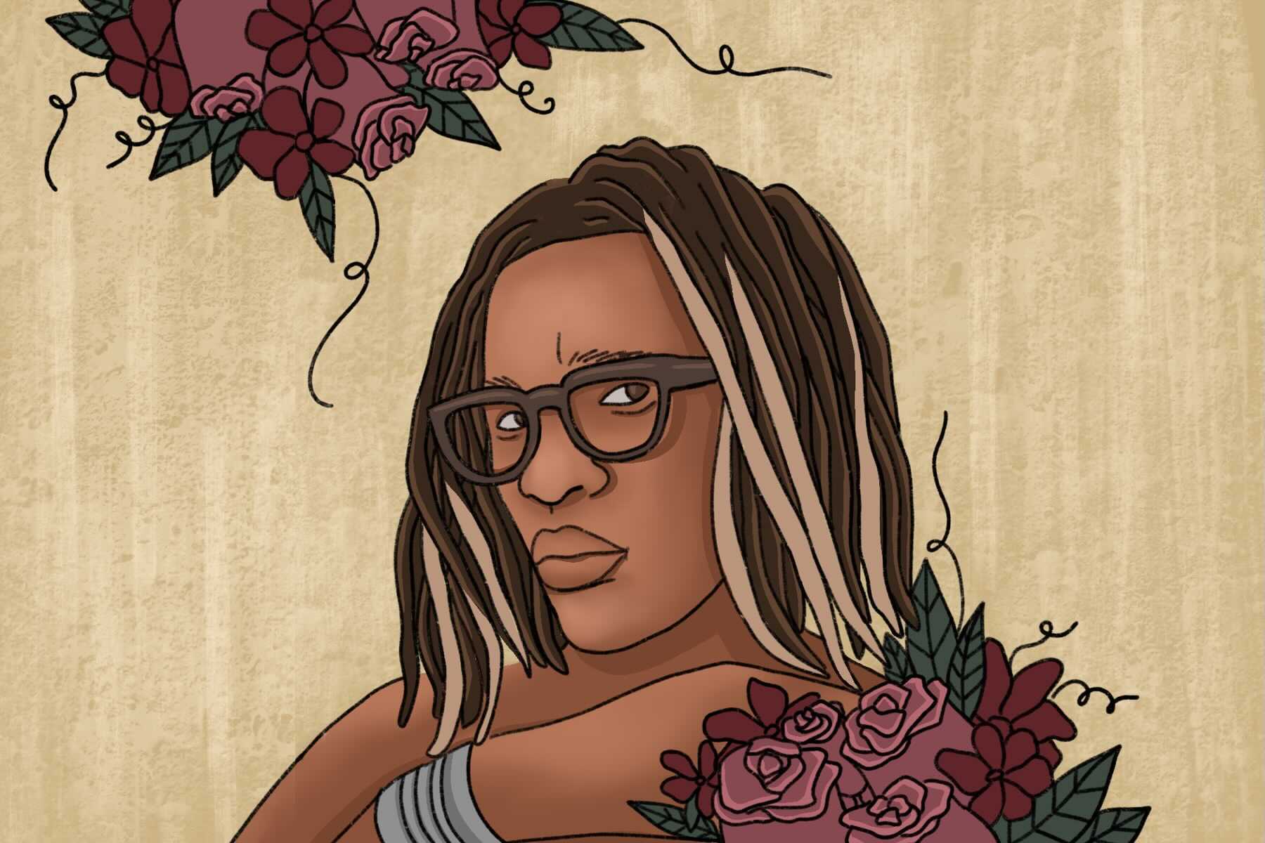 Illustration of Young Thug. (Illustration by Katelyn McManis, Columbia College Chicago)