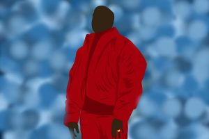 Illustration of Kanye West performing Donda.