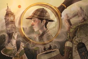 An illustration of Sherlock Holmes