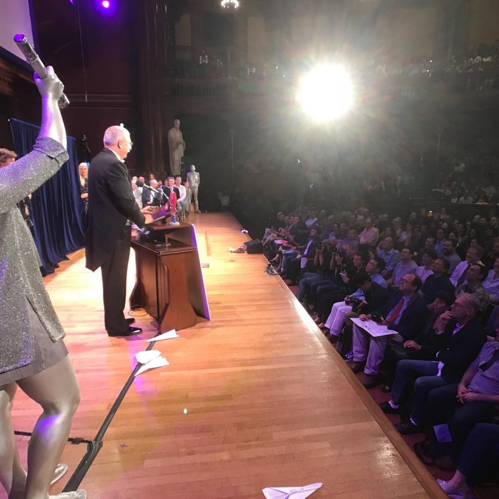 Ig Nobel Prize being awarded on stage