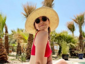 Caitlin Reilly enjoying a well-deserved beach break