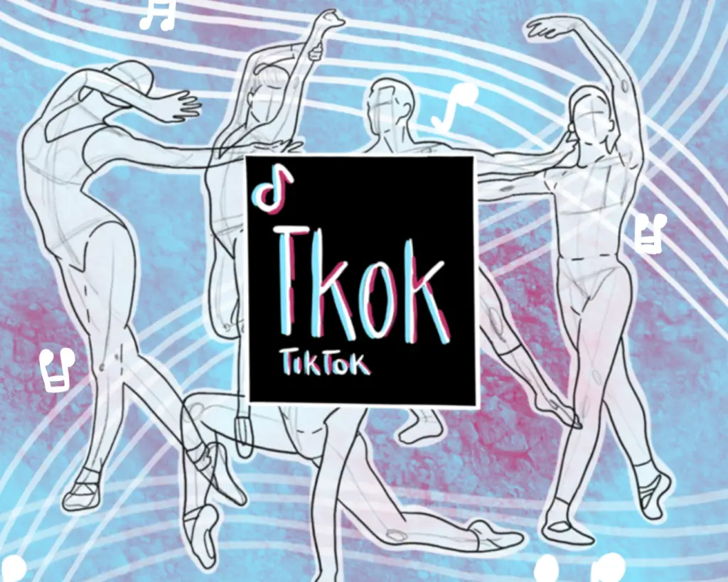 TikTok dances in an illustration