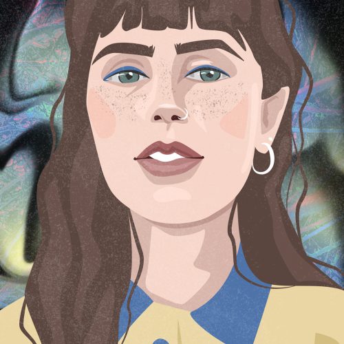 In an article about the album Sling, an illustration of Clairo