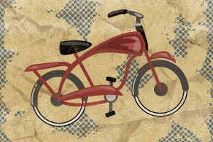 Vintage bikes may not match the speed of modern bikes, but they offer a lot of personality and unique history. (An illustration of a vintage bike)