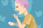 In an article about humor and Gen Z, an illustration someone lasting at Twitter
