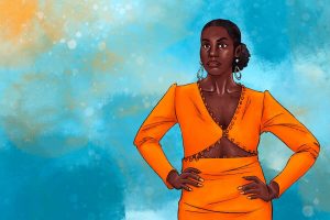 An illustration of Issa Rae