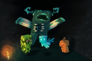 Illustration of creatures unveiled at Minecraft Live.