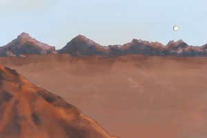 Illustration of the scenery from the movie Dune