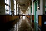 photo of a high school hallway