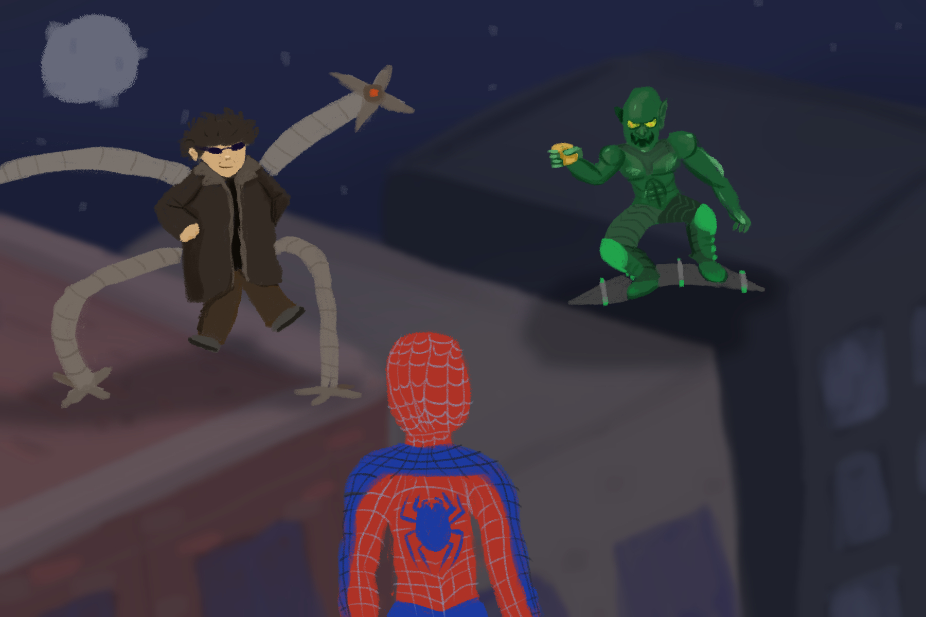Spider-Man up against the most iconic villains.
