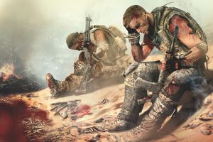 Spec Ops: The Line image for an article about video games and metafiction.