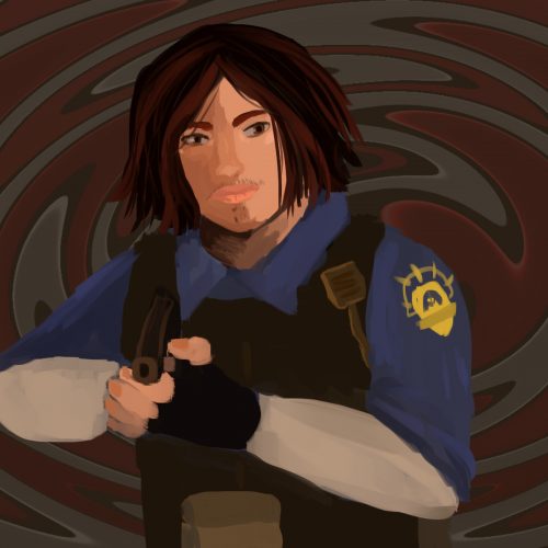 Illustration of character from Resident Evil