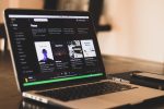 Spotify app running on a laptop screen