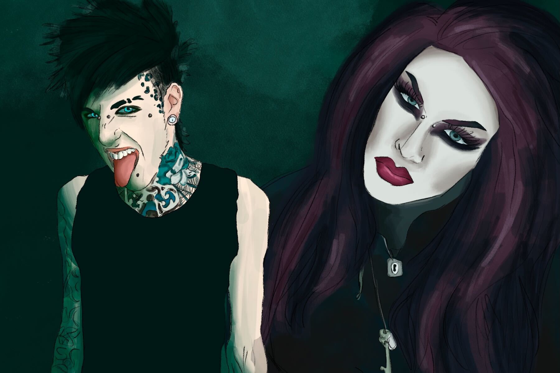 Jayy Von Monroe as both a member of Blood and the Dance Floor and as a drag queen. 