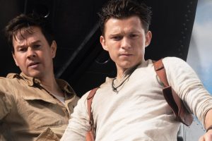 Tom Holland and Mark Wahlberg in Uncharted