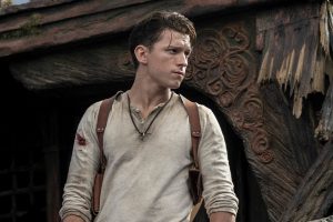 Screenshot of Tom Holland in Uncharted