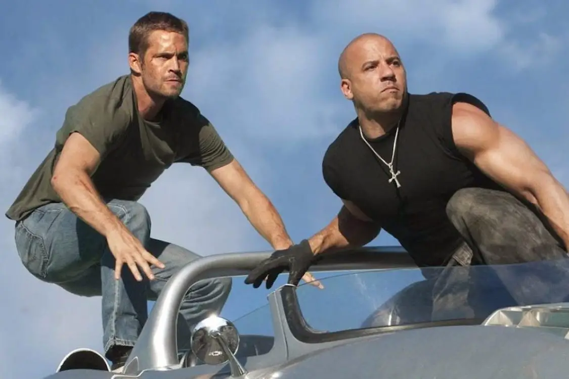 in article about dumb fun movies, a scene from Fast and Furious