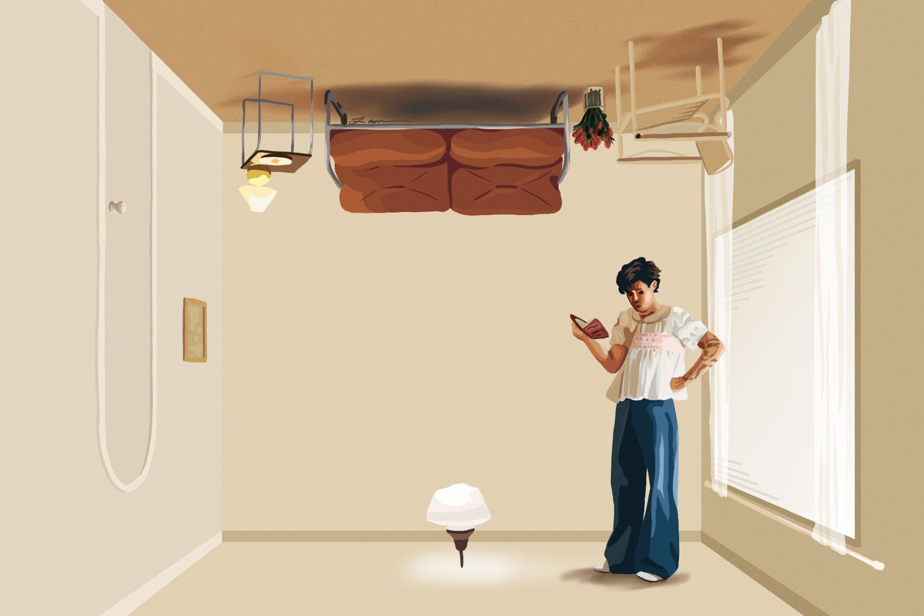 An illustration of the Harry's House album cover.