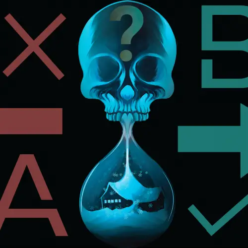 in an article about until dawn, an illustration of the logo next to a left and right arrow, the letters a and b, and a check mark and x