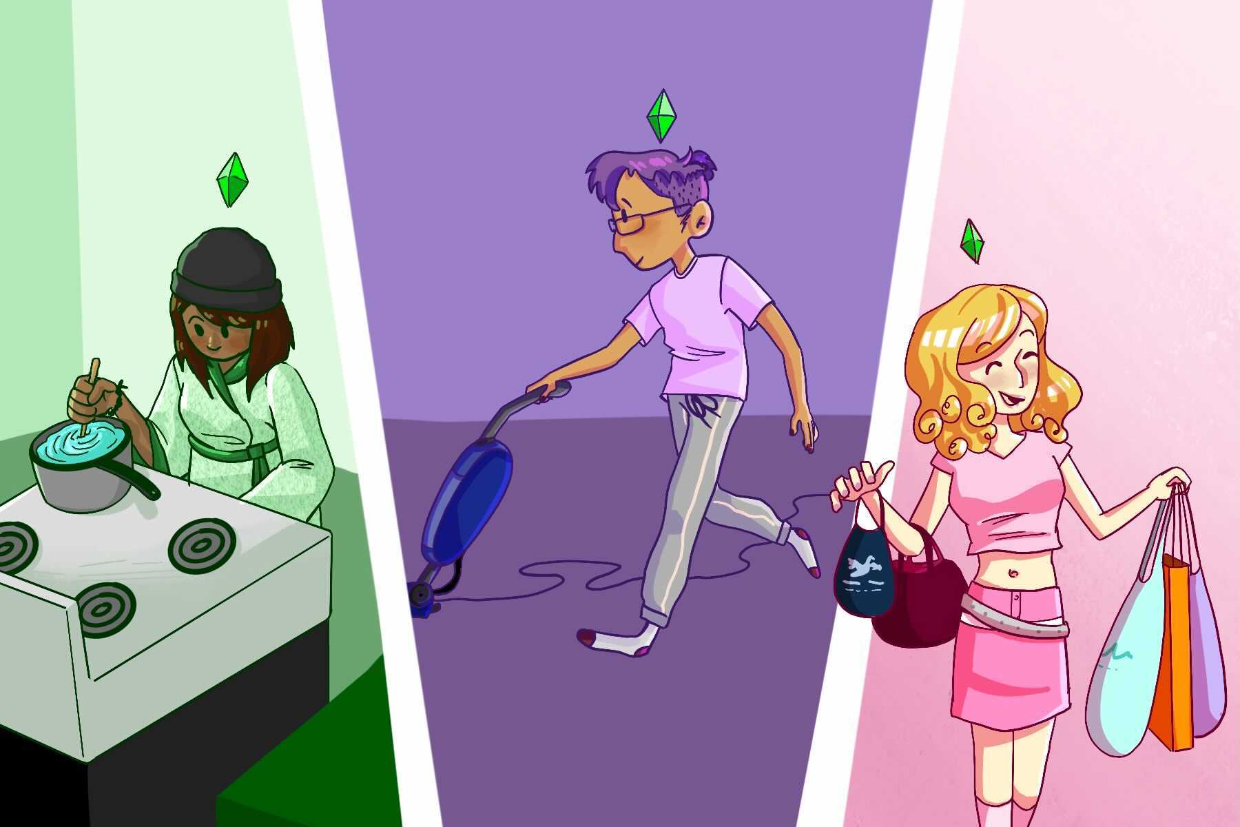 The Sims glorifies the menial tasks of everyday life
