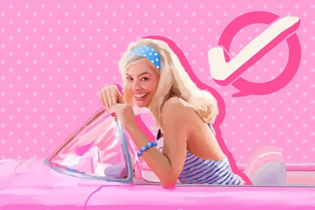 an illustration of the barbie promotional image