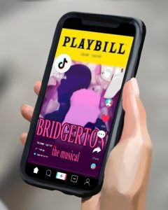 A mock playbill for the Bridgerton Musical