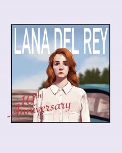 The 10th anniversary cover of Del Rey's album.