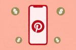 an illustration of a pinterest screen and money signs