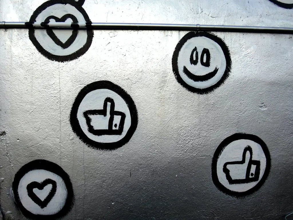 in an article about social media viral challenges, some drawings of like and heart symbols