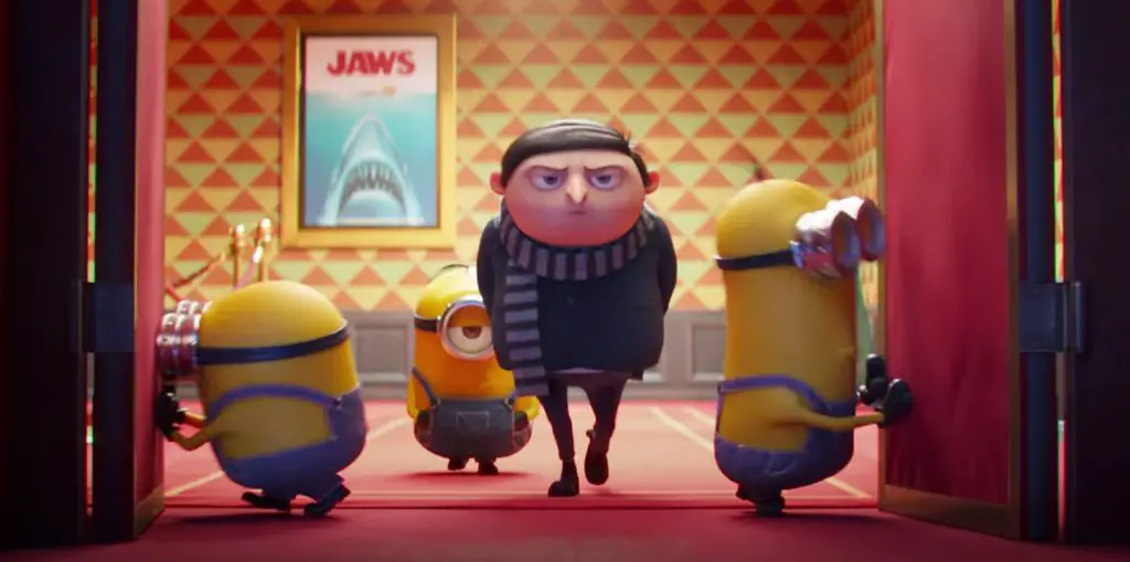 in article about the gentleminions trend, a screenshot from Minions: Rise of Gru