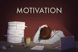 in an article about motivation, a student who is stressed