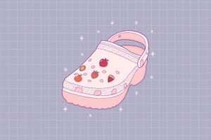 Crocs with a fruit design