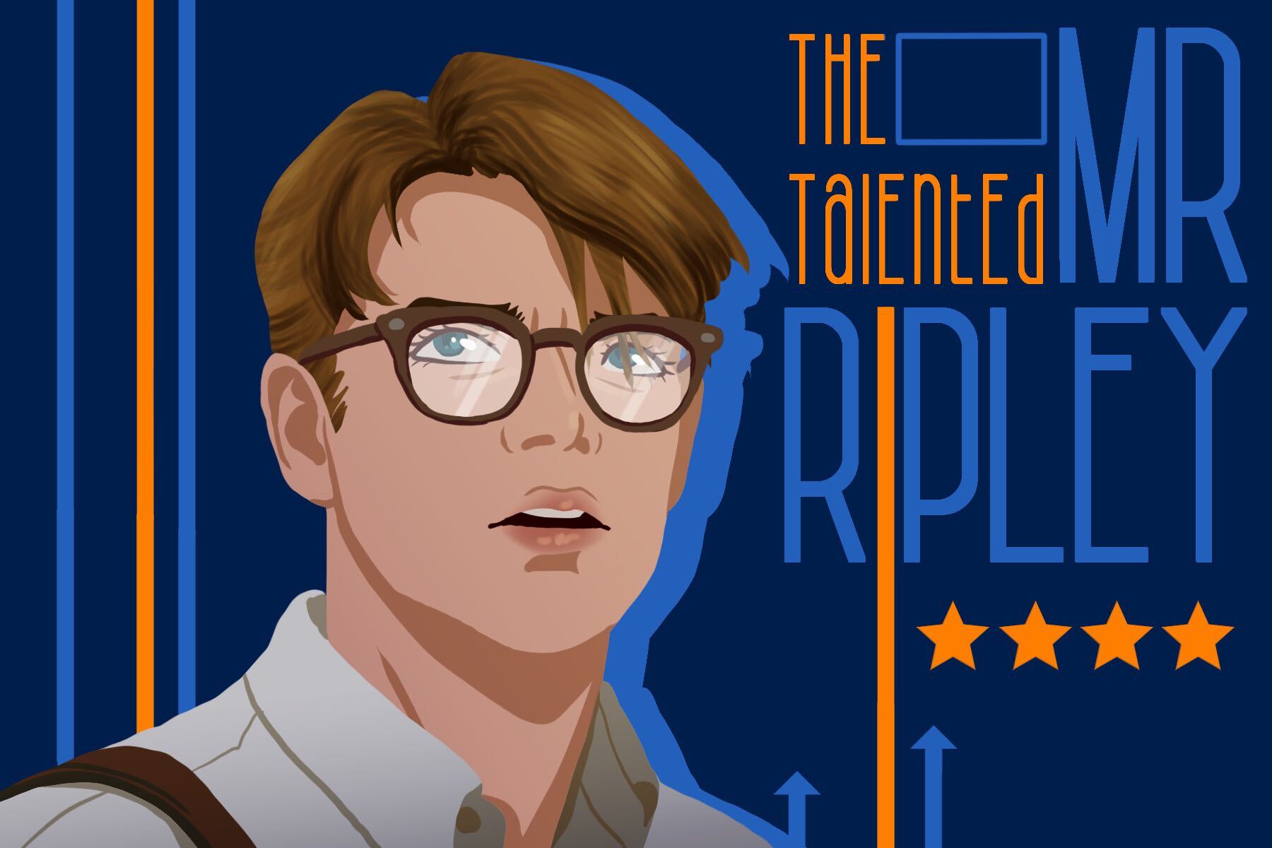 an illustration of the protagonist of the talented mr ripley