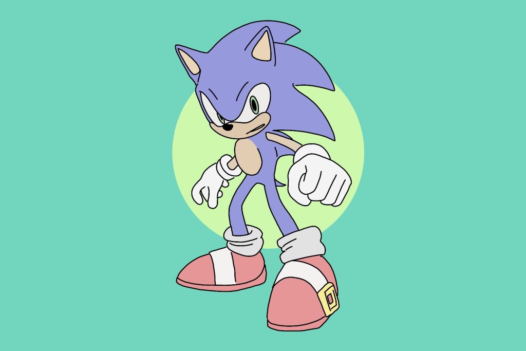 Illustration of Sonic the Hedgehog