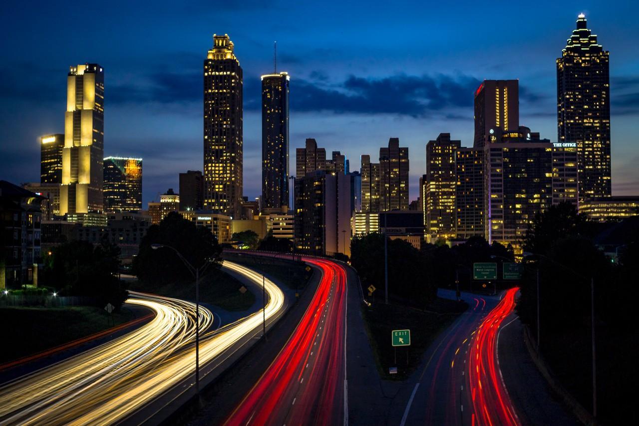 In an article about cities in Georgia we see the Georgia city skyline