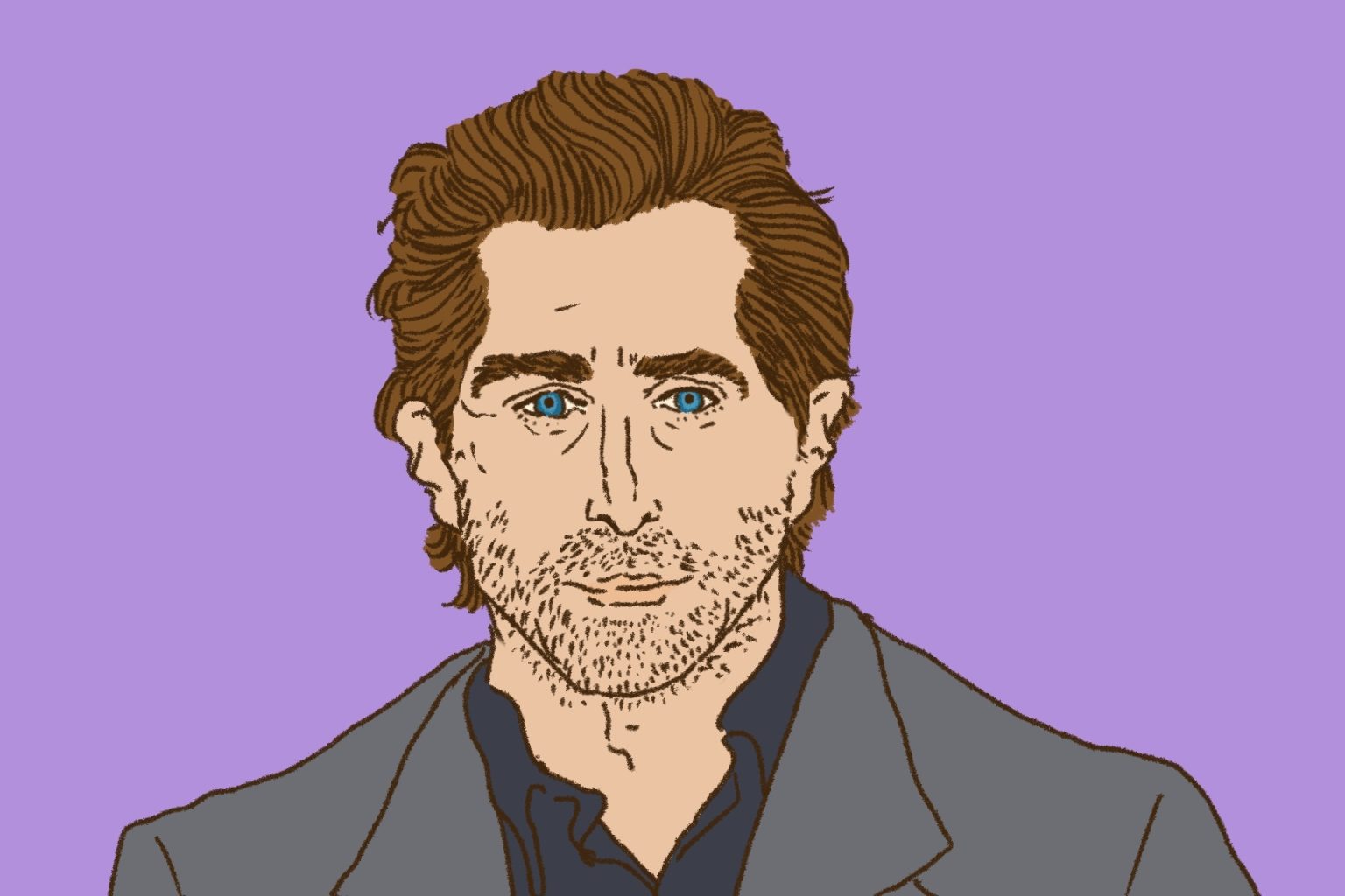 An illustration of <b>Jake</b> Gyllenhaal.