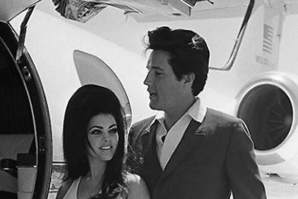 In an article about "Elvis and Me," an image of Priscilla Presley