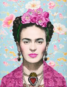 In an article about latina representation, a portrait of artist Frida Kahlo