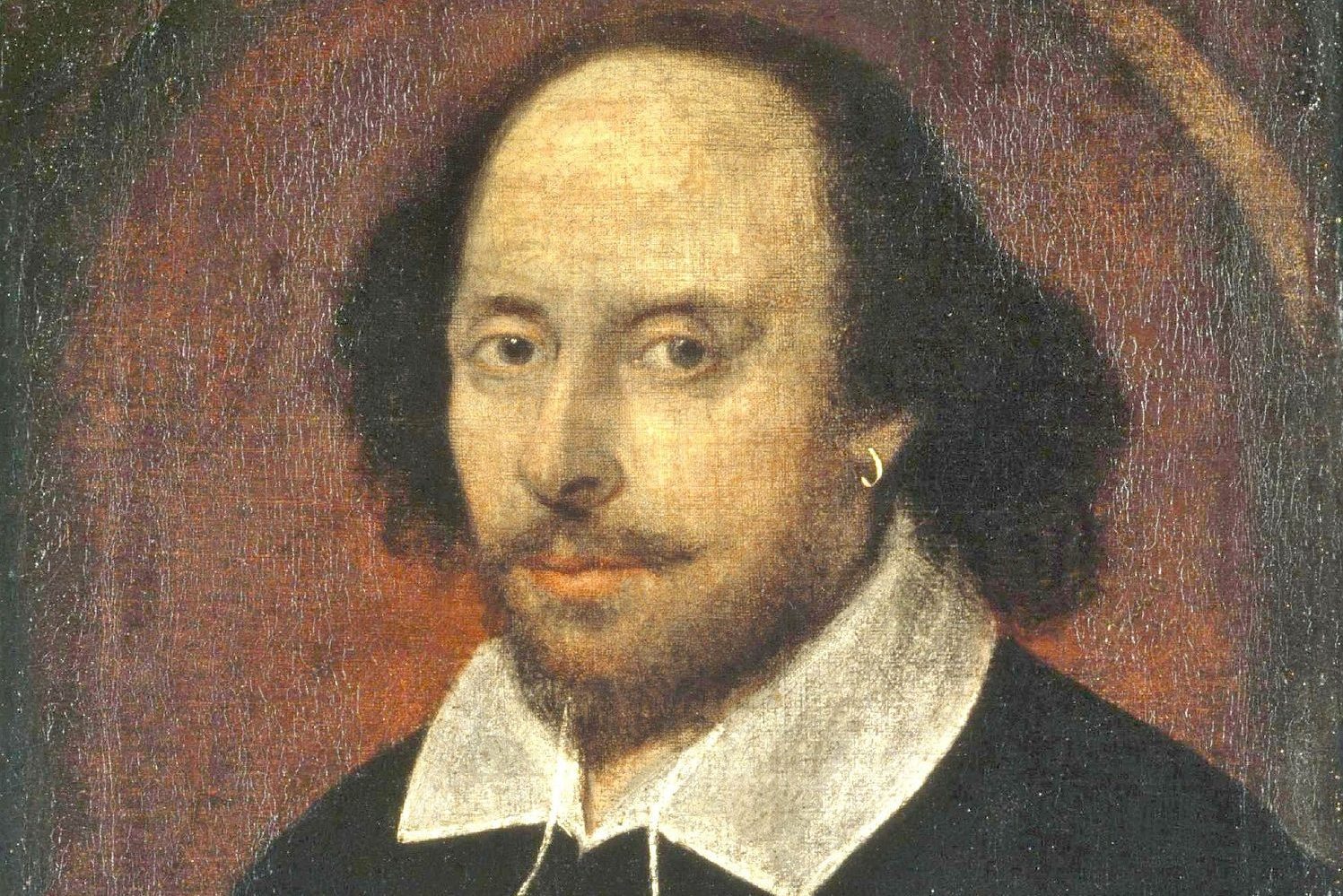 A portrait of William Shakespeare.
