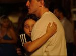 In an article about the film Aftersun, an image of the two main characters, a father and daughter, embracing.