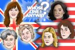 An illustration of the women from the UK and US television shows, “Whose Line Is It Anyway?”