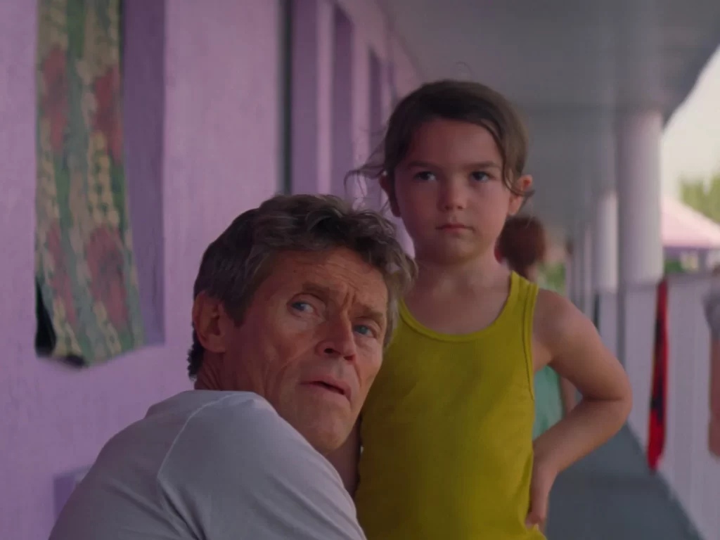 In an article about subtle acting, a screenshot from 'The Florida Project' shows Willem Dafoe and a young girl.