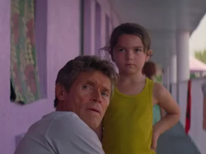 In an article about subtle acting, a screenshot from 'The Florida Project' shows Willem Dafoe and a young girl.